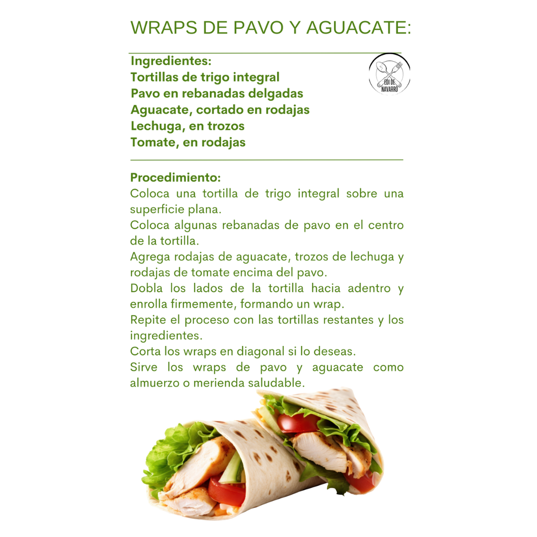 Ejemplo de receta de almuerzo