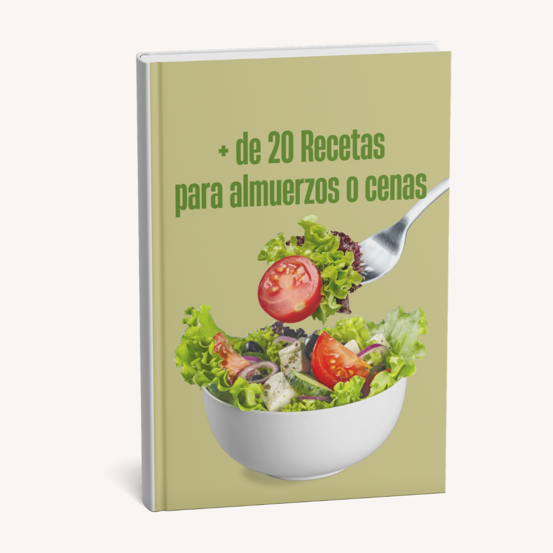 Portada del recetario 20+ Almuerzos